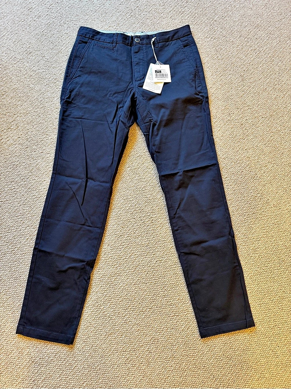 Perk Feel Good Chinos Slim Fit Stretch Chinos Blue Waist 32